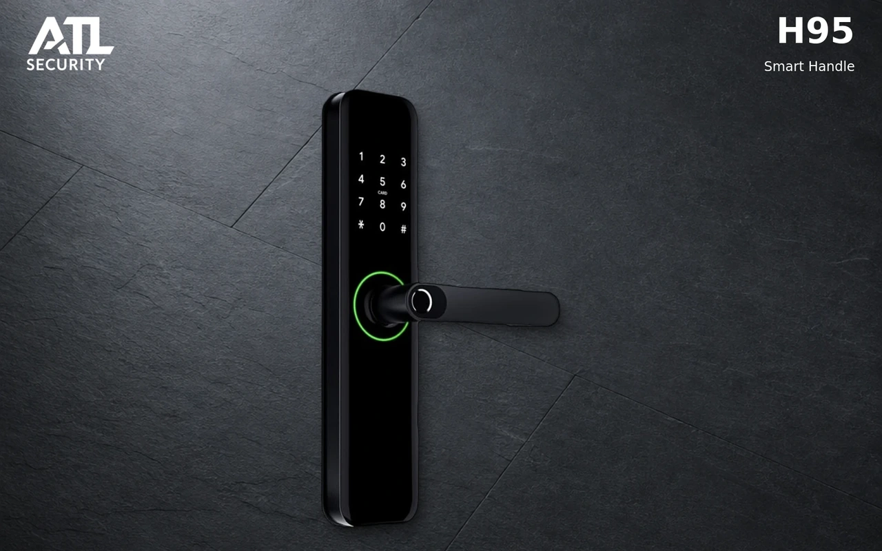 H95 modern digital lock handle for Sandringham properties