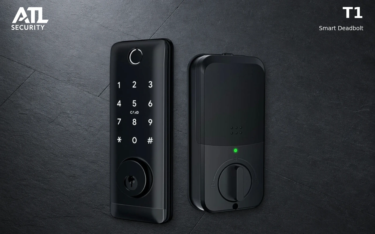 ATL T1 smart deadbolt exterior product view